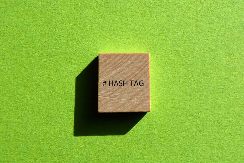 hashtag word and symbol